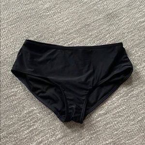 Black hipster bikini bottoms